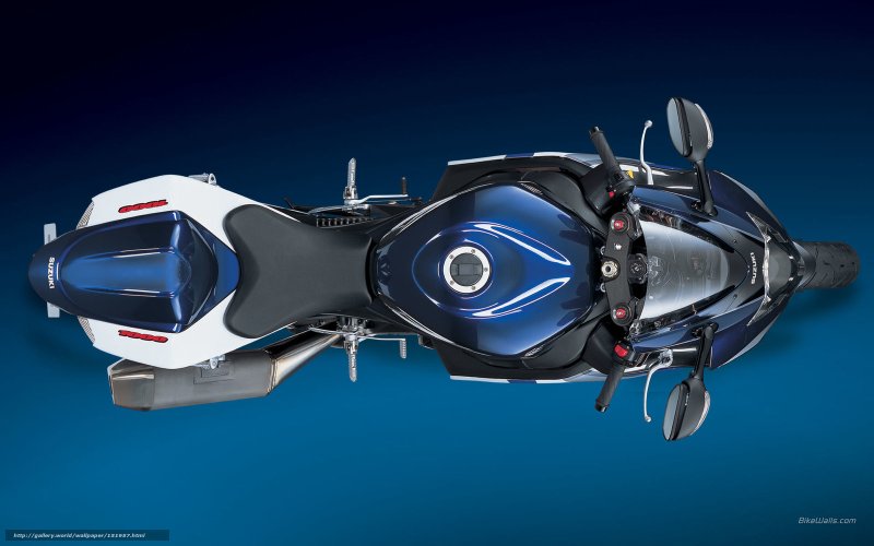 Suzuki GSXR 600 вид сверху