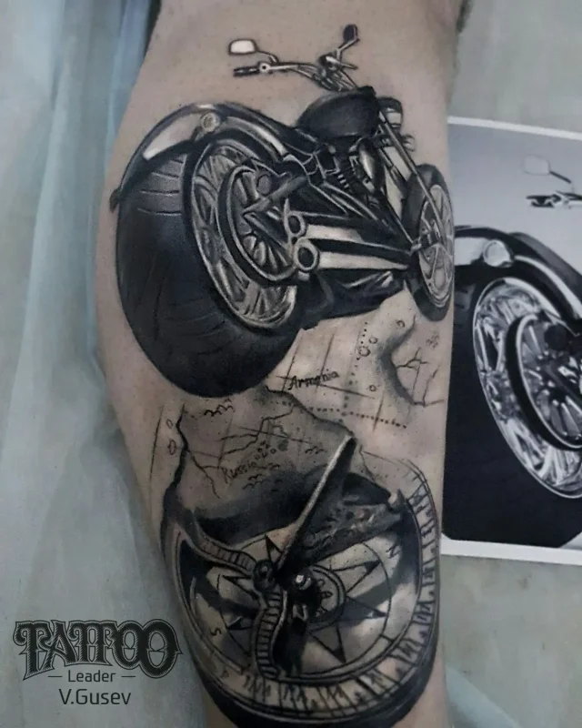 Мото тату для мужчин
