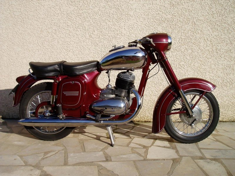 Мотоцикл Jawa 350 старенький