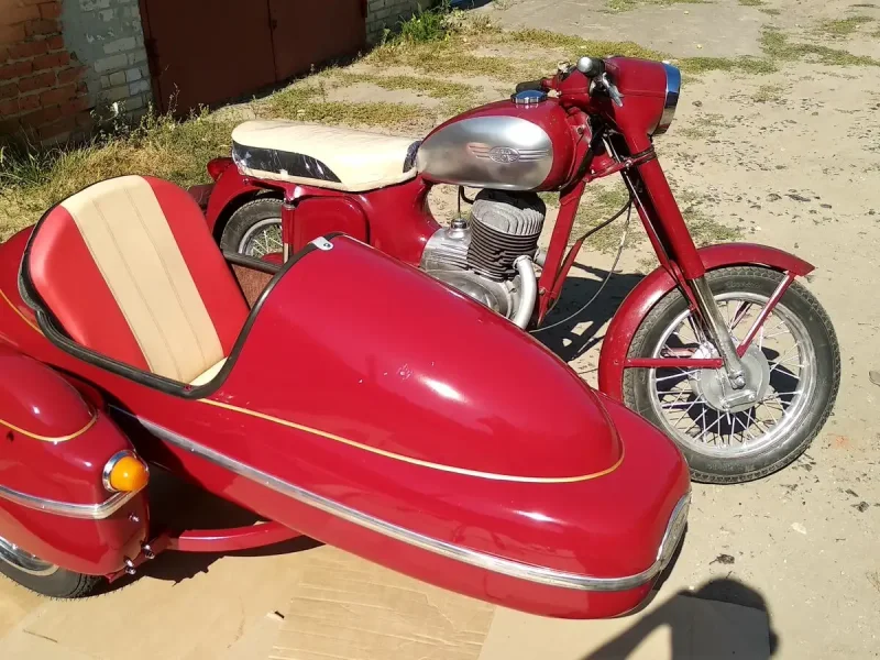 Jawa 350 с коляской