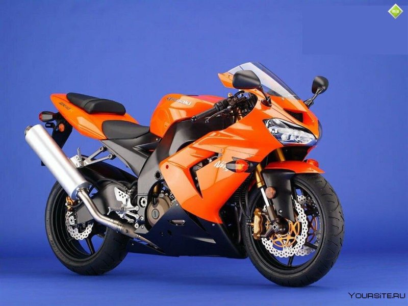 Kawasaki zx6r оранжевый