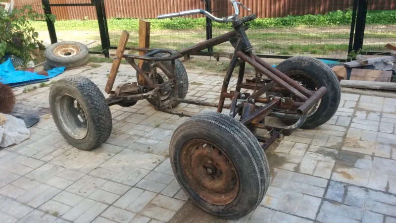 Трайк Урал с двигателем ВАЗ 2109