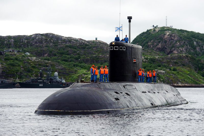 Подводная лодка Калуга в Полярном Мурманской области