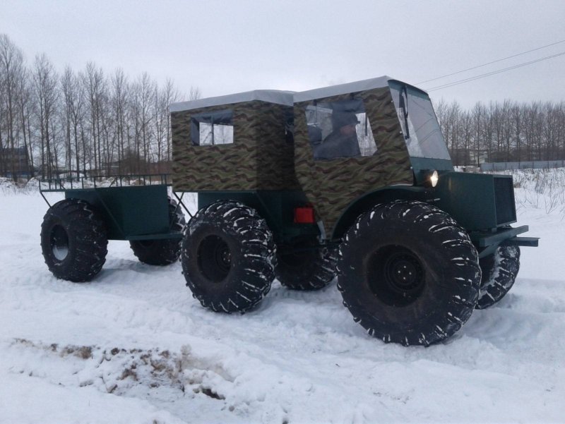 Болотоход из мотороллера муравей