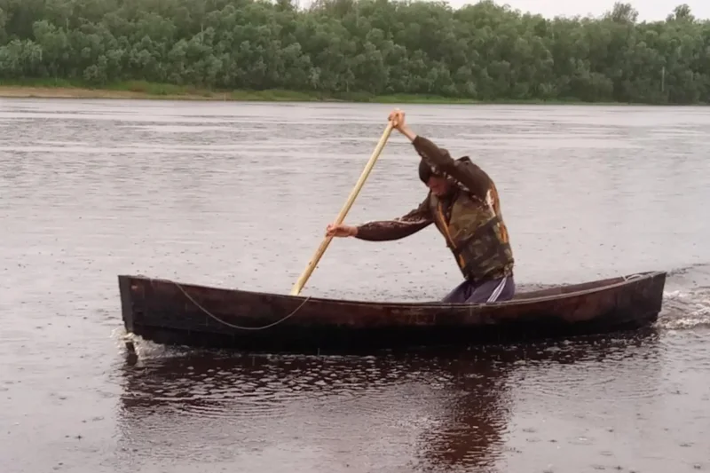 Обласок хантыйская лодка