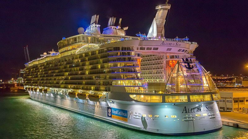 Самый большой в мире круизный лайнер Oasis of the Seas