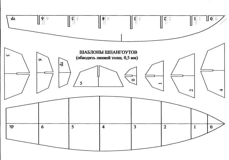 Модель яхты из потолочки чертежи