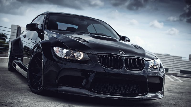 BMW m3 черный 1080x1920