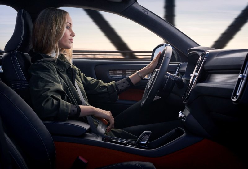 Девушка в машине