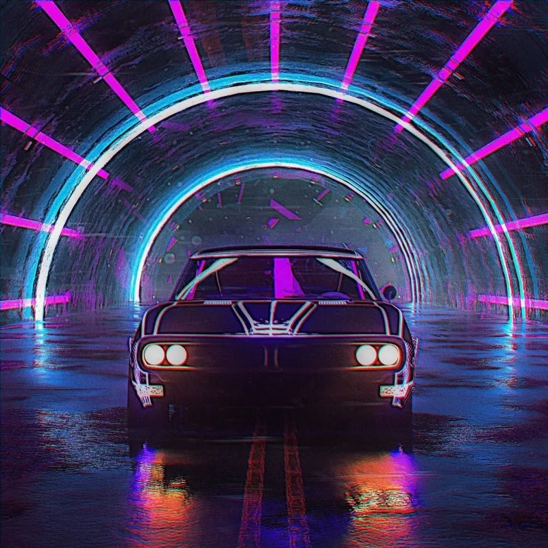 BMW e34 Retrowave