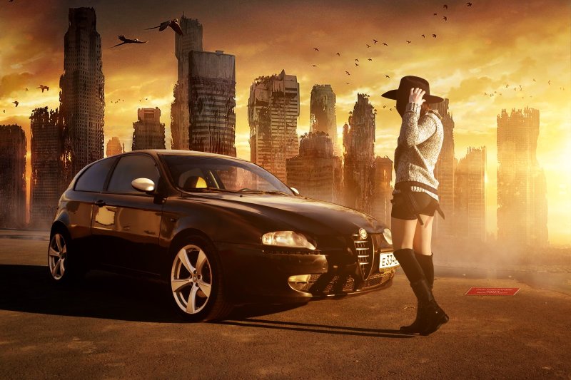 Арт обработка фотографий авто