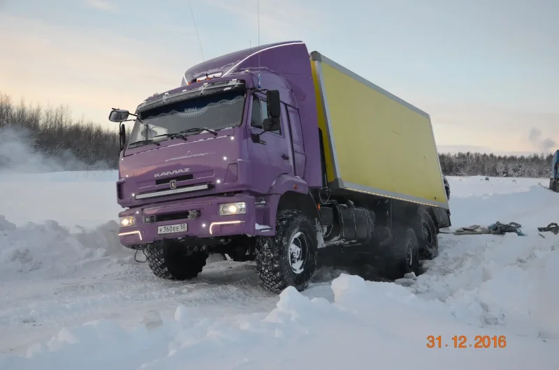 КАМАЗ 43118 на зимнике