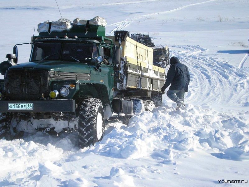 Урал 4320 на зимнике