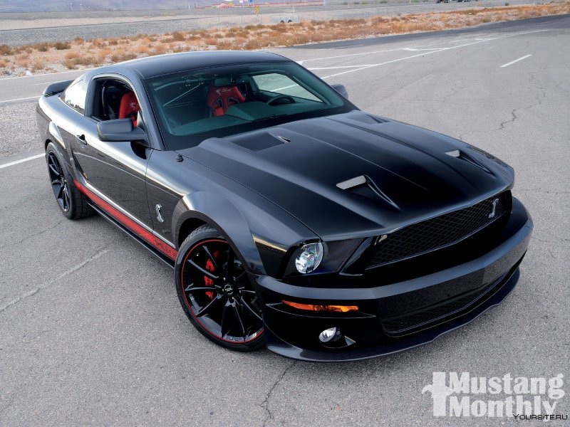Форд Мустанг gt 500 черный