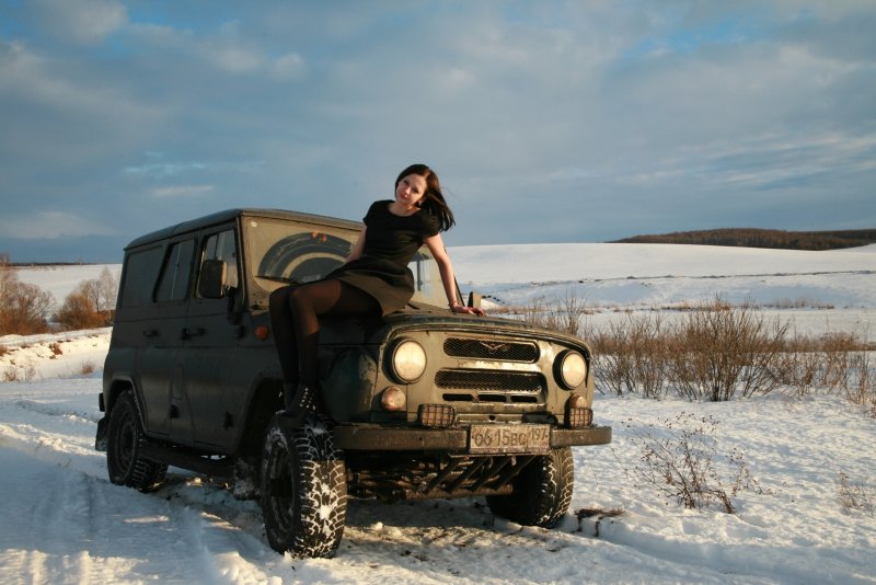 УАЗ Хантер зимой