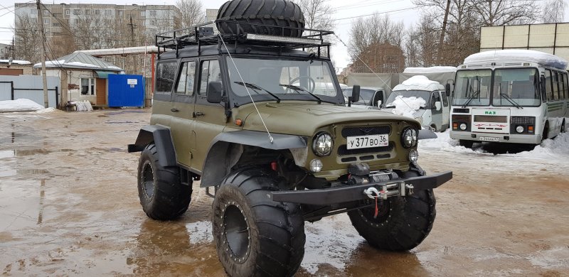 УАЗ 469 на колесах низкого давления