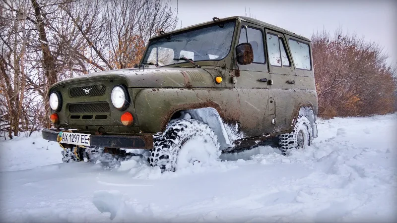 УАЗ 469 зимой