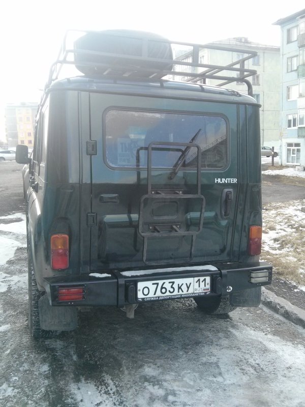 УАЗ-315195 задний бампер штатный