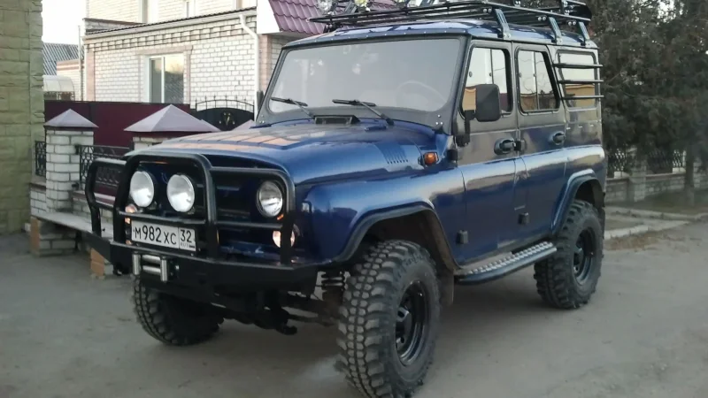 Бампер риф на УАЗ Хантер