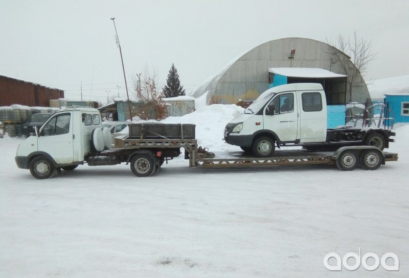 УАЗ седельный тягач с полуприцепом