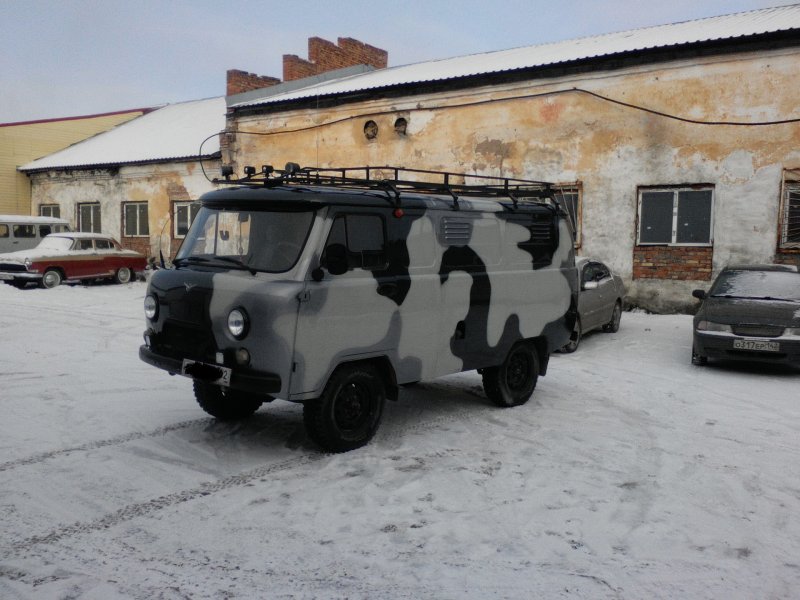 Камуфляж УАЗ 452 серый