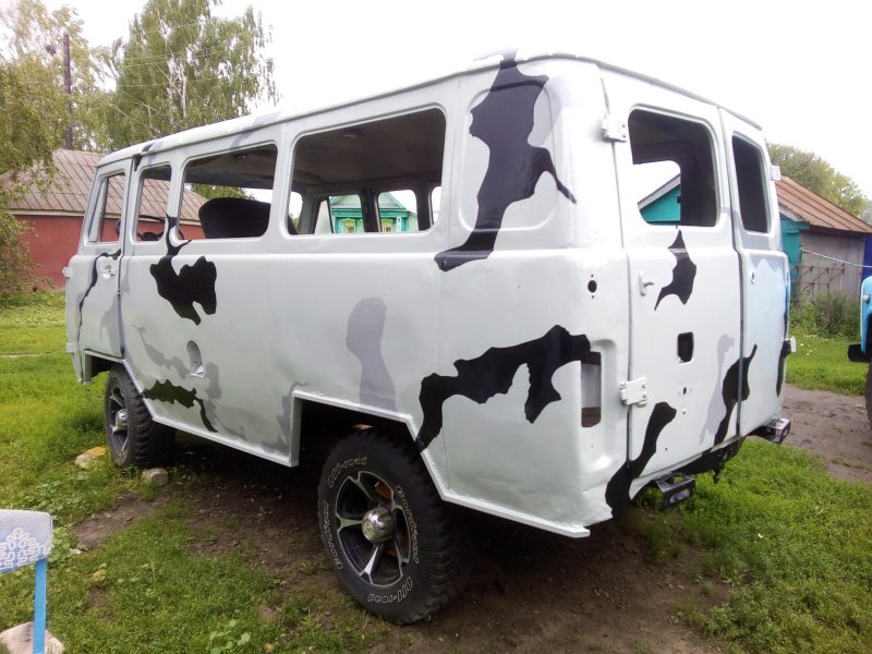 Камуфляж УАЗ 452 серый