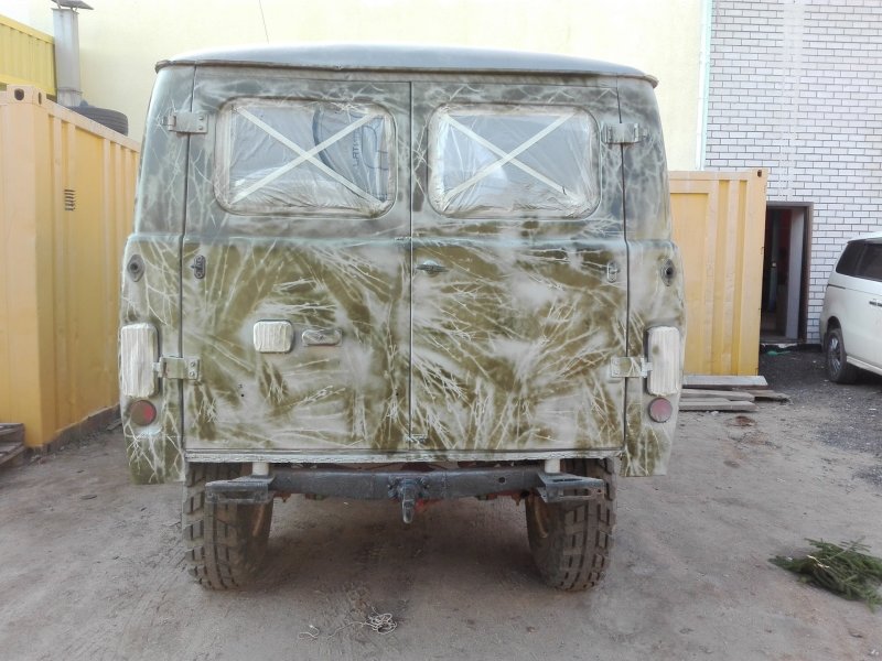Камуфляж УАЗ 452 серый