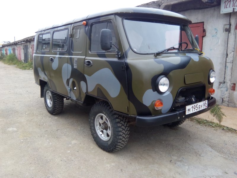 Камуфляж УАЗ 452 серый