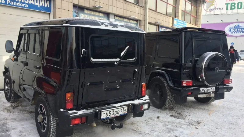 УАЗ Хантер черный тонированный