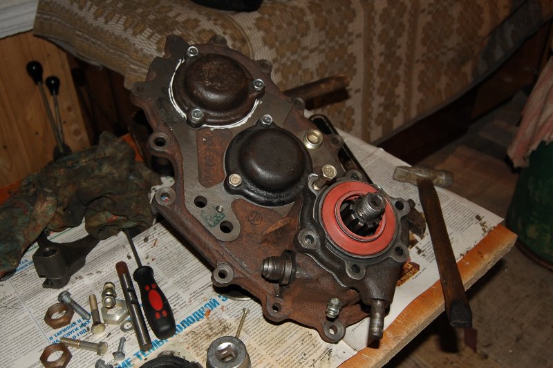 Сборка раздатки УАЗ 452