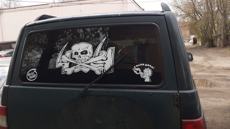 Наклейки на УАЗ Буханка