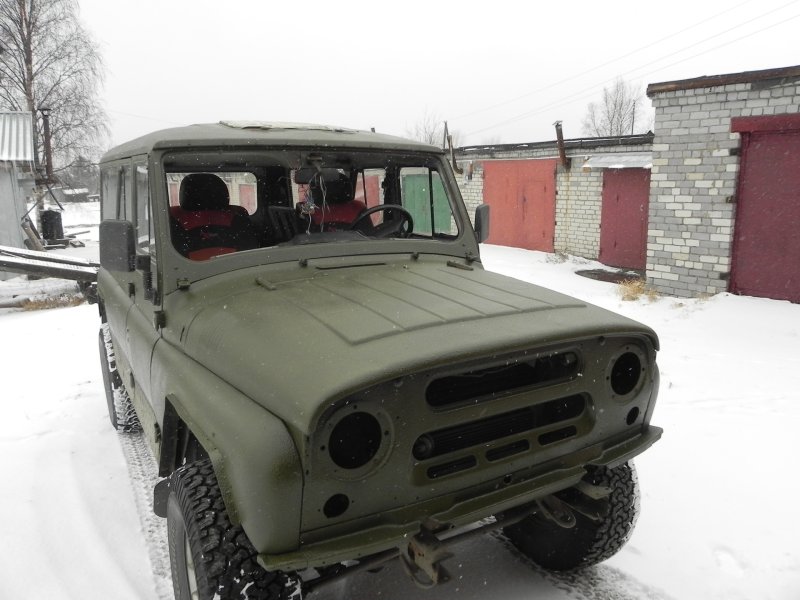 УАЗ 469 покрашенный раптором