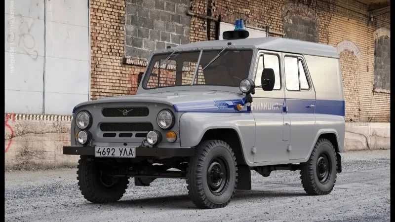 УАЗ-469 милиция с тентом