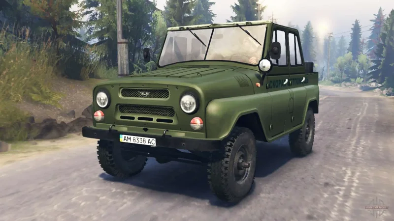 Спин тирес мод УАЗ 469