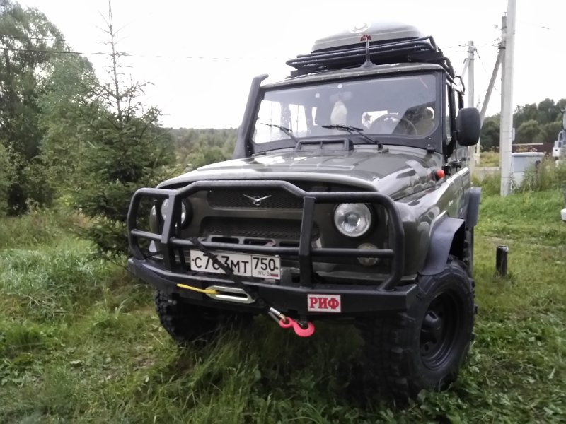 Бампер на УАЗ Хантер передний усиленный