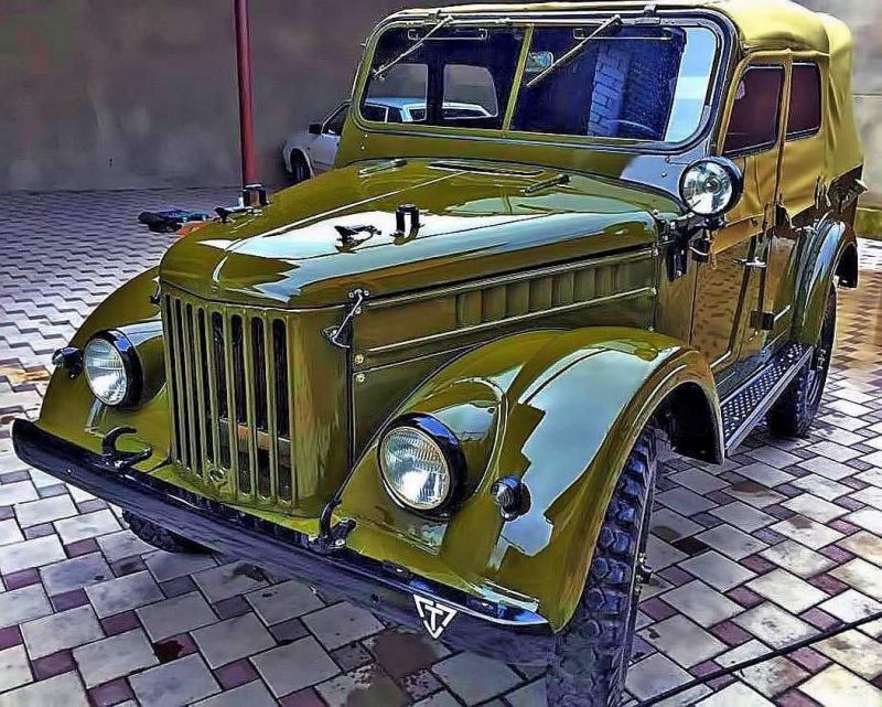 ГАЗ 69 зеленый металлик