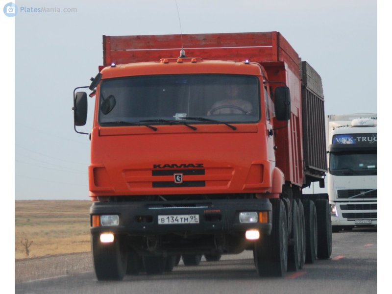 КАМАЗ 65115 самосвал цвет вишня