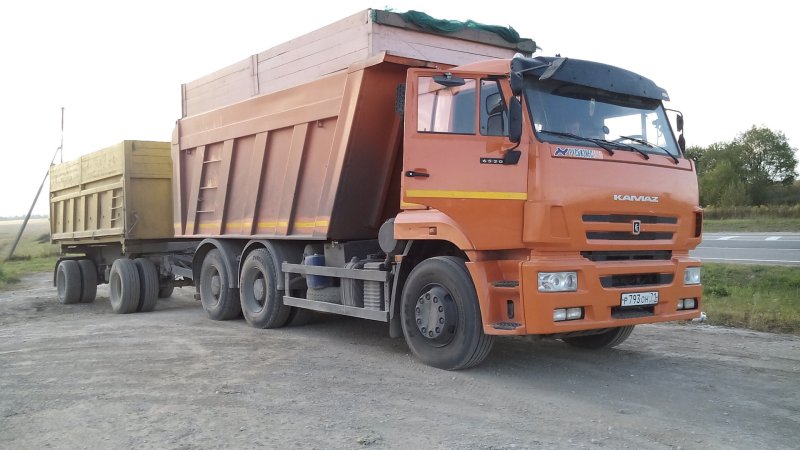 КАМАЗ 55111 буксует