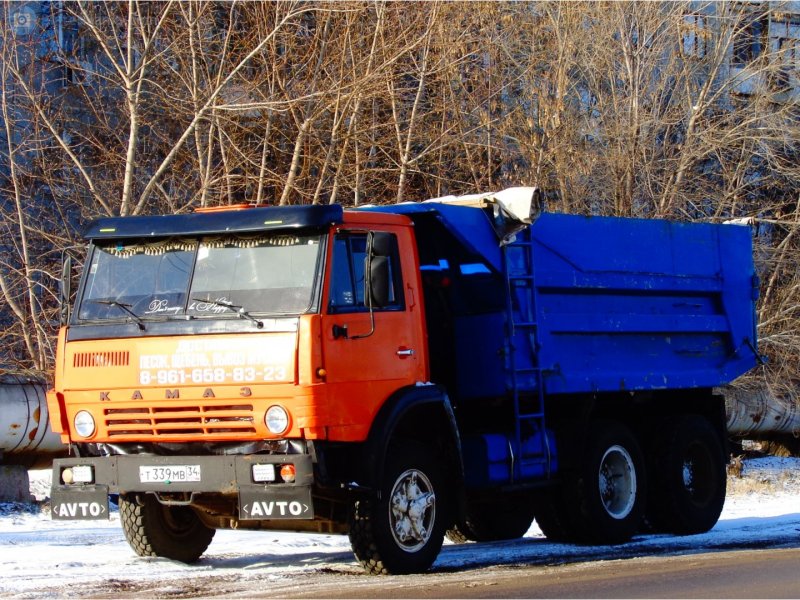 КАМАЗ 5320 зерновоз синий