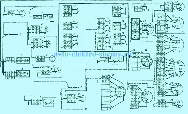 Электросхема стартера Урал 4320