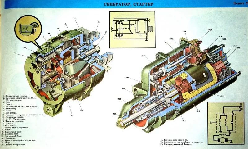 КАМАЗ 6520 схема электрооборудования