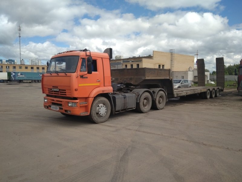КАМАЗ 6460 С тралом
