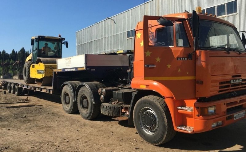 КАМАЗ 6460 С тралом