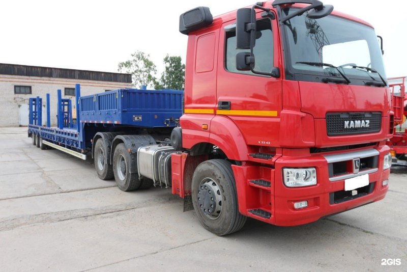 КАМАЗ 65206 С тралом
