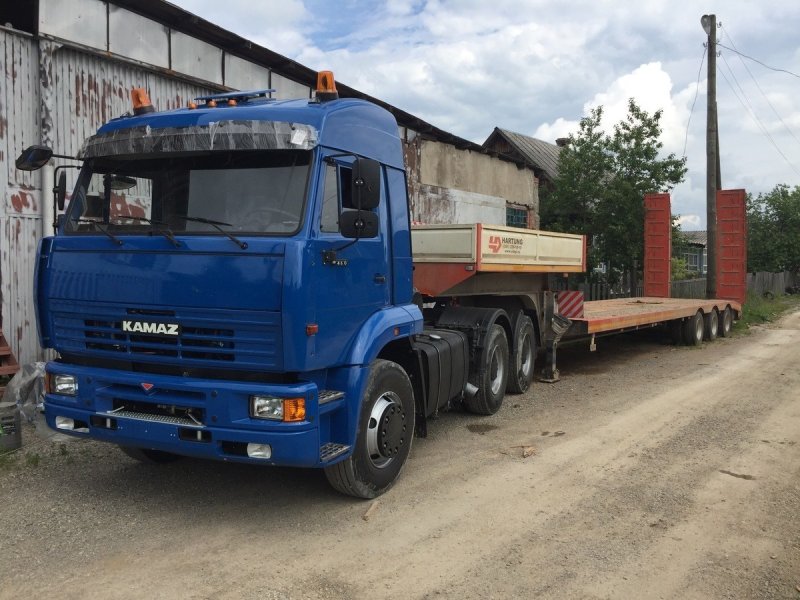 КАМАЗ 6460 С тралом