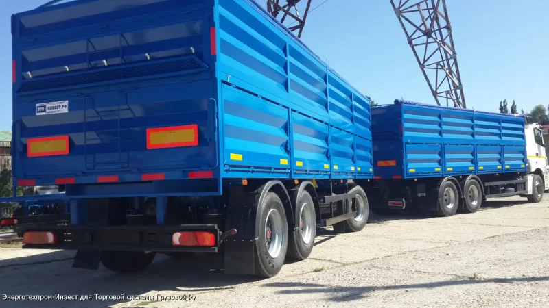 КАМАЗ 65207 зерновоз с прицепом