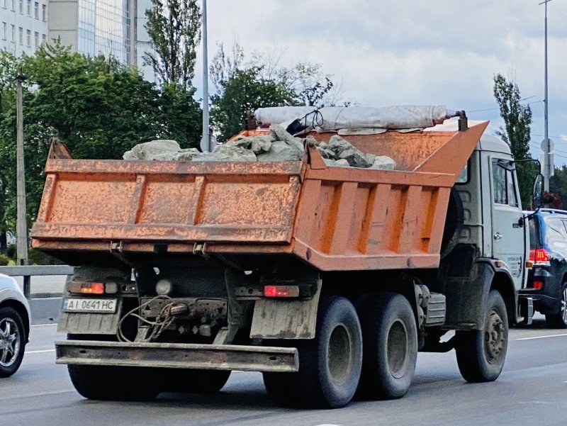Прямой задний борт на КАМАЗ 55111