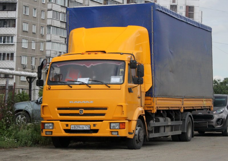 КАМАЗ 4308 макси кабина салон