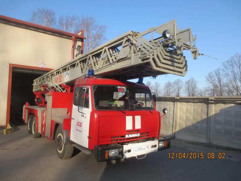 Автолестница пожарная ал-50 КАМАЗ