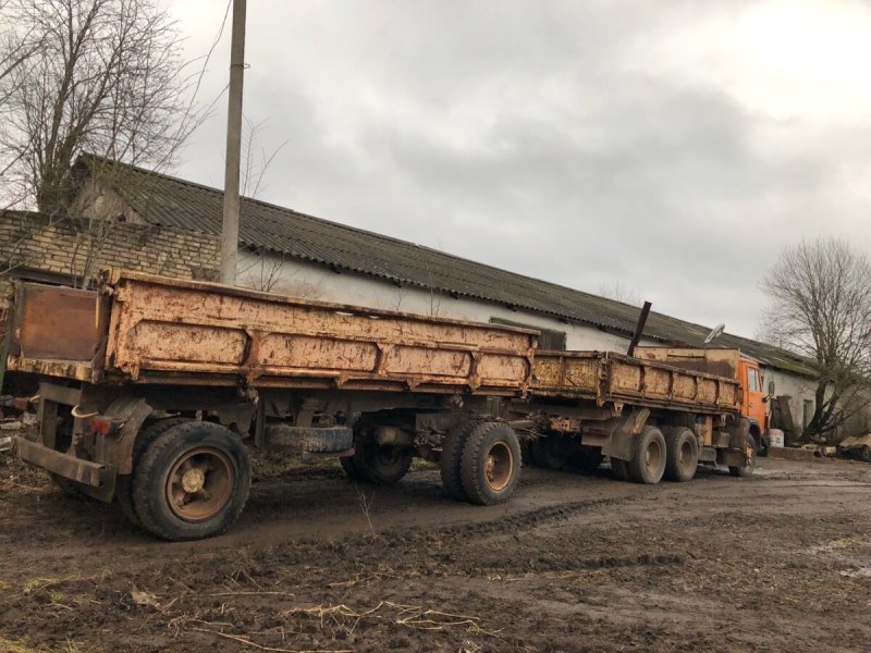 КАМАЗ 55102 С прицепом